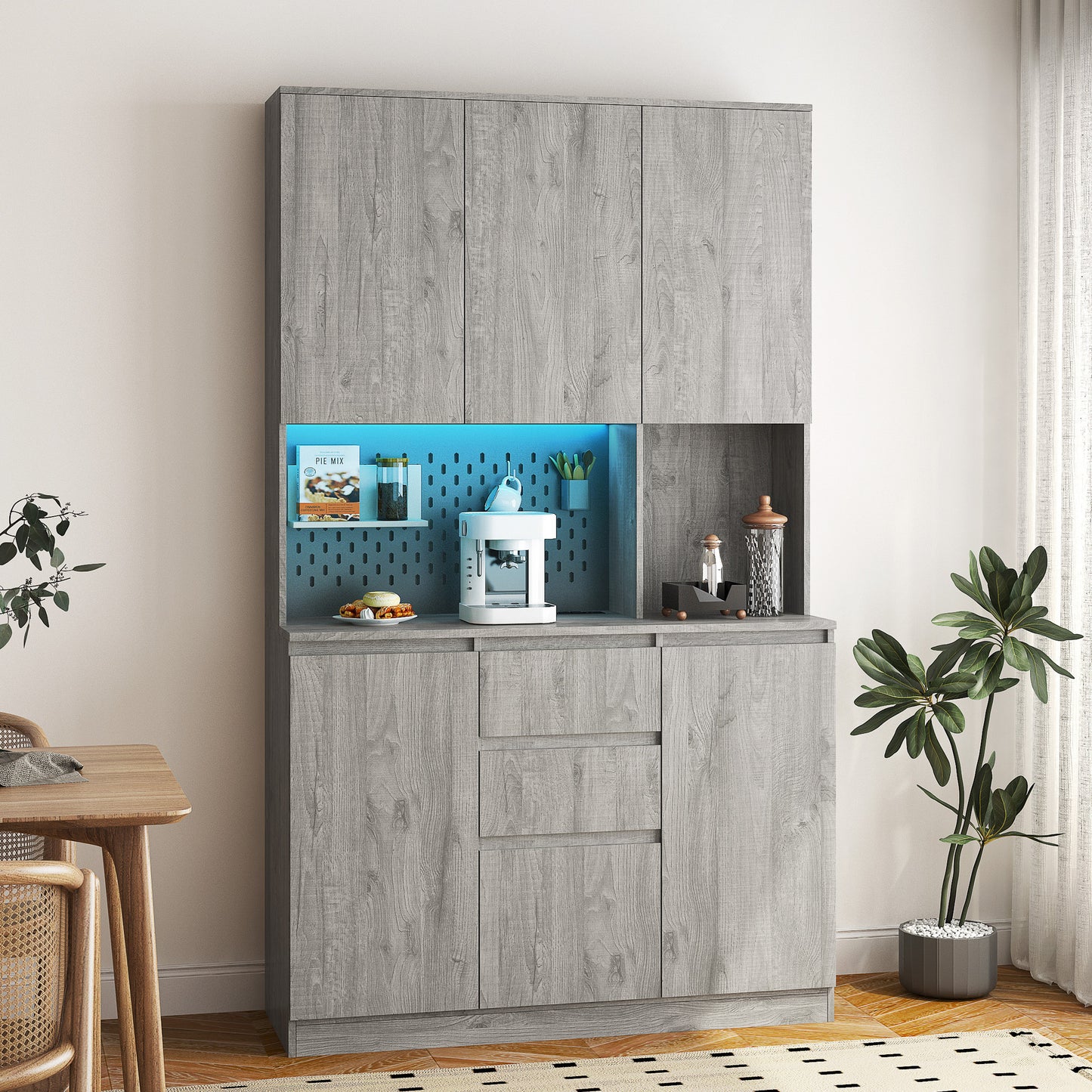Kitchen Freestanding Sideboard With Drawer