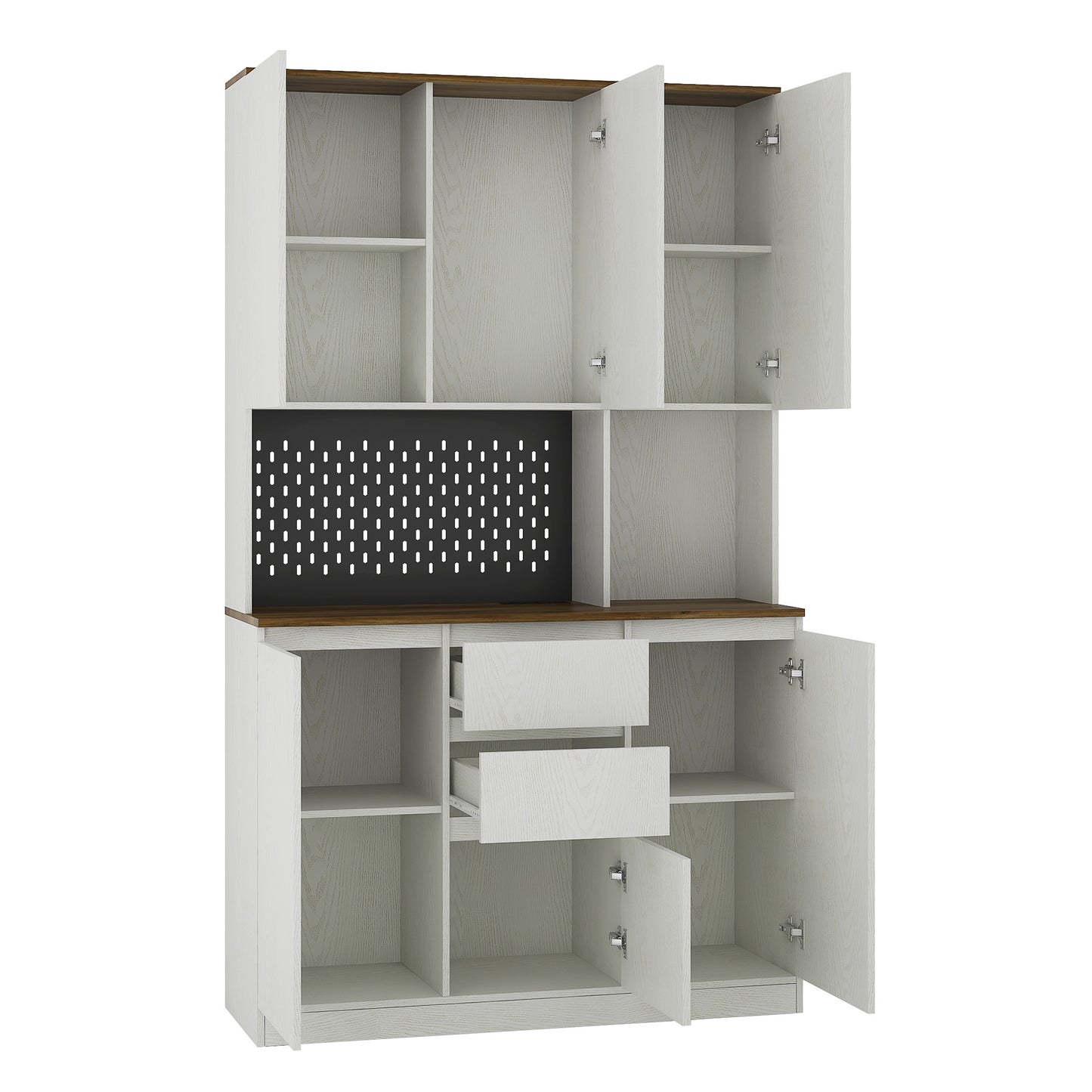 Kitchen Pantry Cabinet With Charging Station