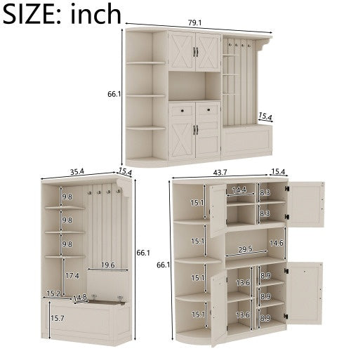 Multifunctional Hall Cabinet