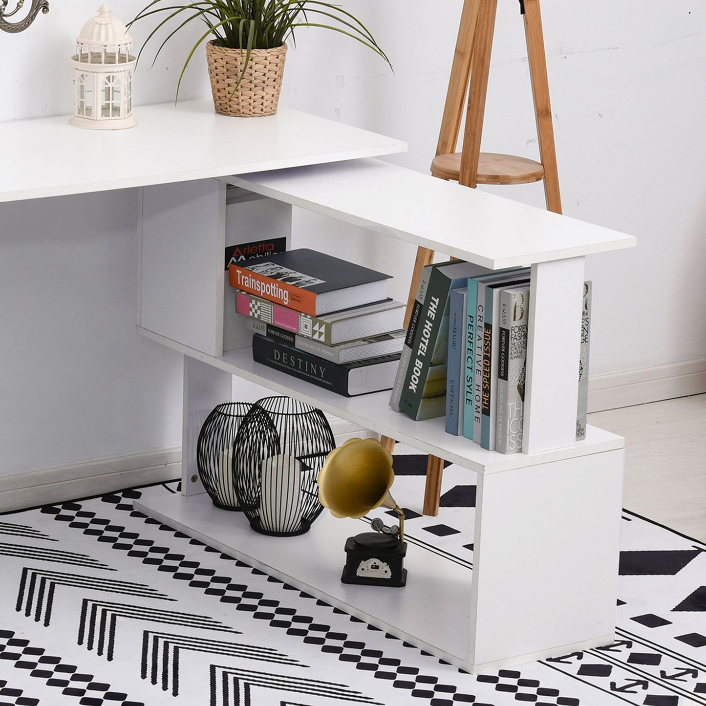 Home Office Desk L Shaped Corner Computer Desk