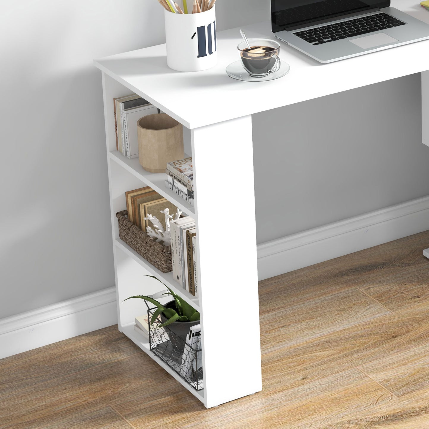 Home Office Desk L Shaped Corner Computer Desk