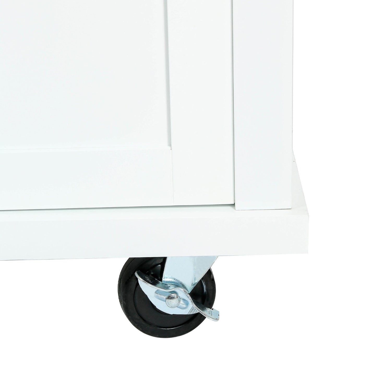 Kitchen Cart With Drop-Leaf Countertop