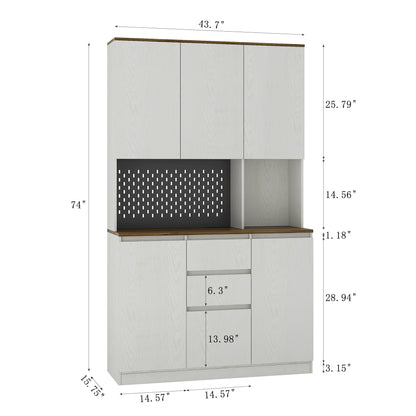 Kitchen Pantry Cabinet With Charging Station
