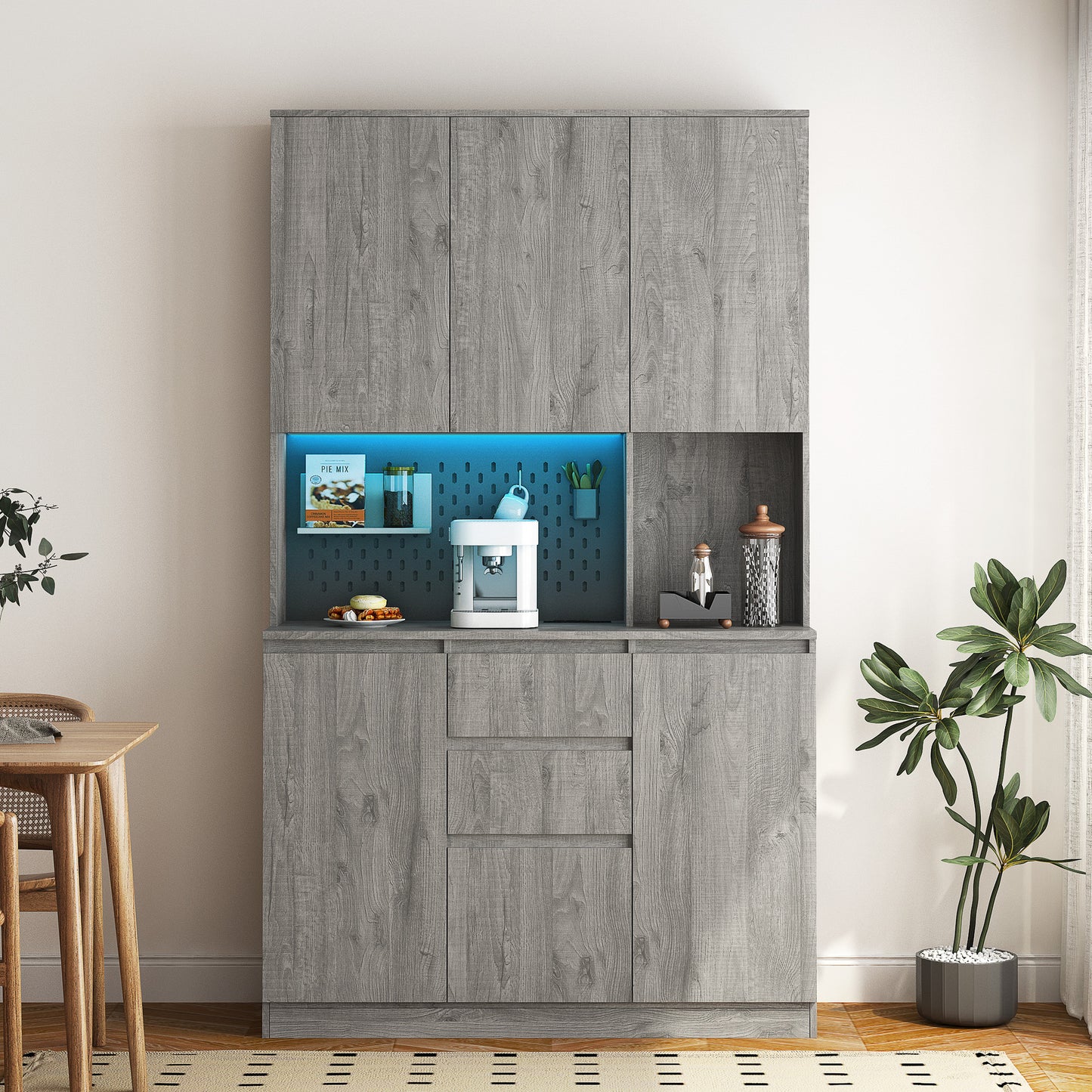 Kitchen Freestanding Sideboard With Drawer