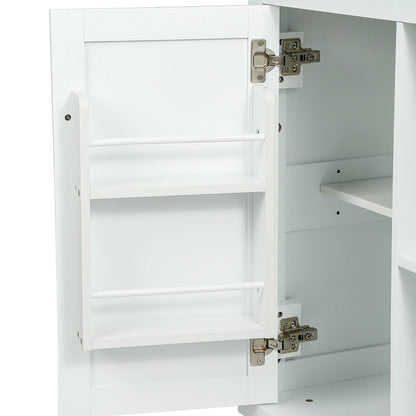 Kitchen Cart With Drop-Leaf Countertop