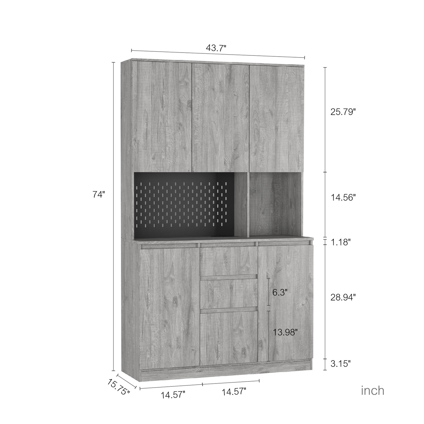 Kitchen Freestanding Sideboard With Drawer