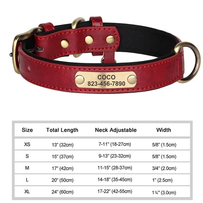 Personalized Dog Collar Custom Engraved  Small Medium Large Dogs