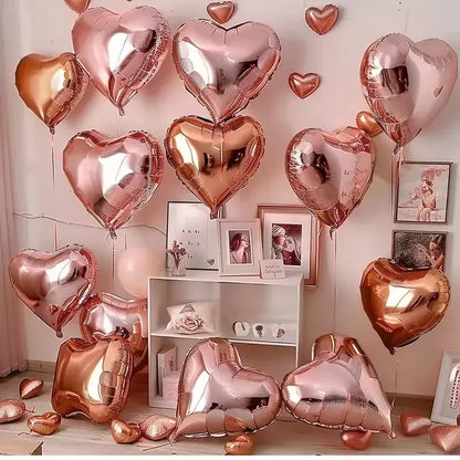 Heart Foil Balloons Inflatable Helium DIY Any Party Occassions