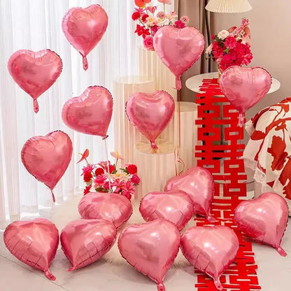 Heart Foil Balloons Inflatable Helium DIY Any Party Occassions