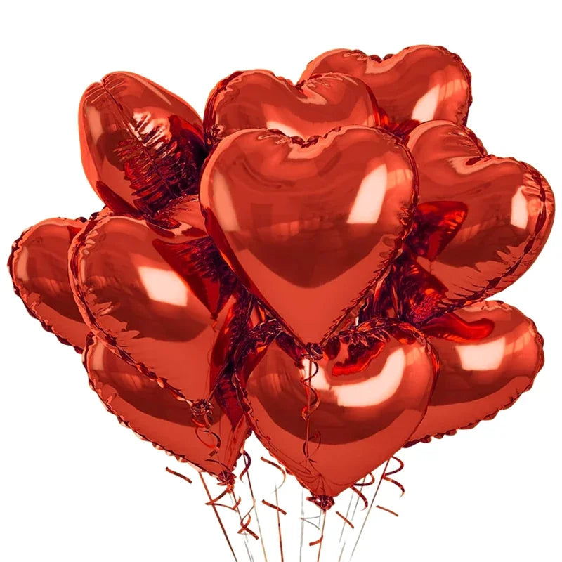 Heart Foil Balloons Inflatable Helium DIY Any Party Occassions