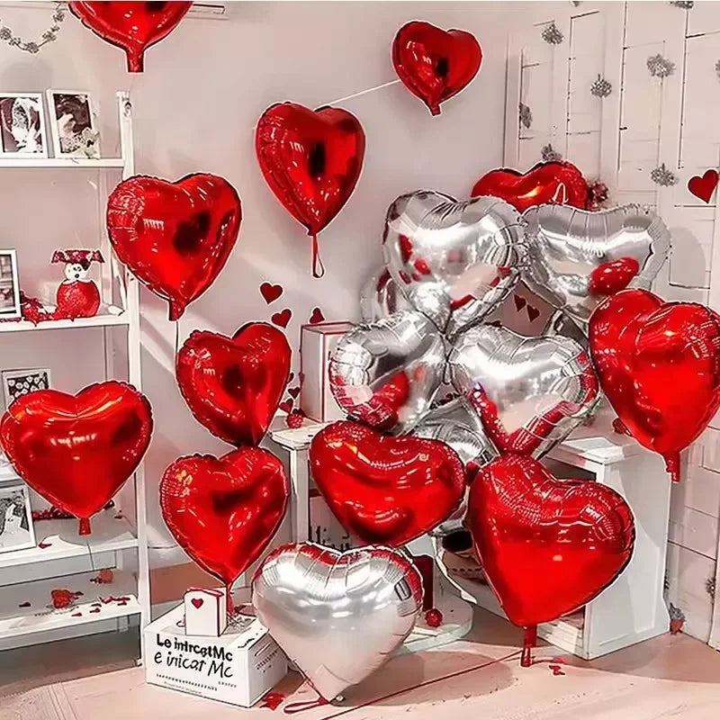 Heart Foil Balloons Inflatable Helium DIY Any Party Occassions