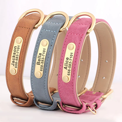 Personalized Dog Collar Custom Engraved  Small Medium Large Dogs