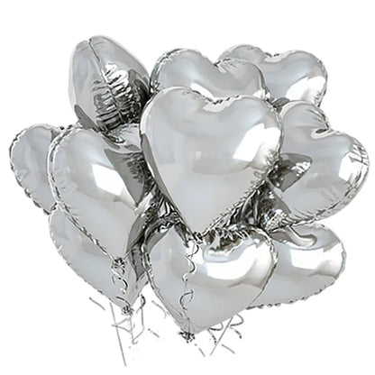 Heart Foil Balloons Inflatable Helium DIY Any Party Occassions