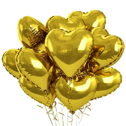 Heart Foil Balloons Inflatable Helium DIY Any Party Occassions