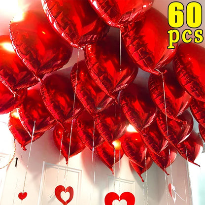 Heart Foil Balloons Inflatable Helium DIY Any Party Occassions