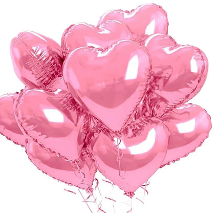 Heart Foil Balloons Inflatable Helium DIY Any Party Occassions