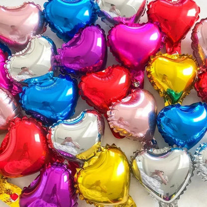 Heart Foil Balloons Inflatable Helium DIY Any Party Occassions