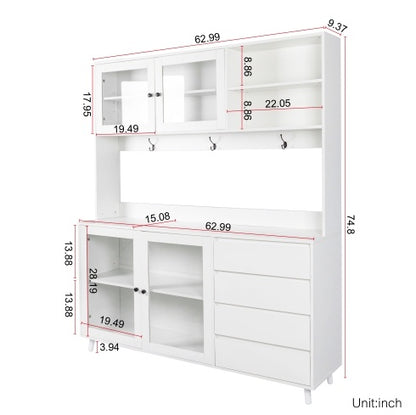 Large Kitchen Hutch Cabinet