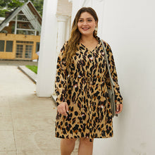 Load image into Gallery viewer, Dolly designer&#39;s  leopard dress